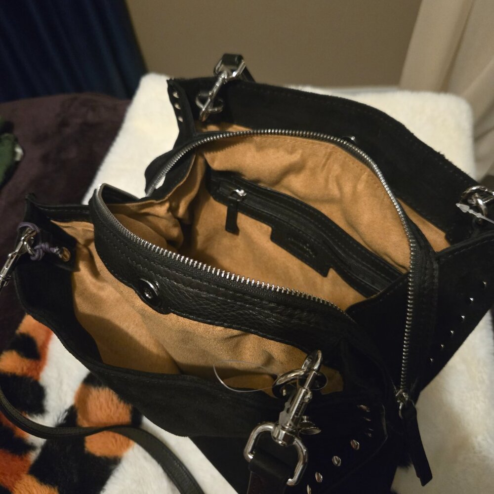 American leather co suede shoulder bag - Picture 3 of 5